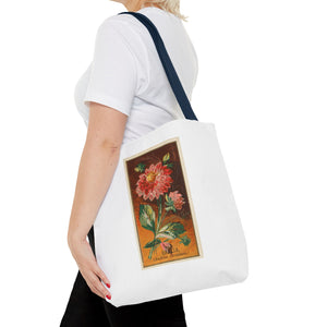 Stylish Tote Bag - Dahlia Coccinea Flower Artwork (1890)