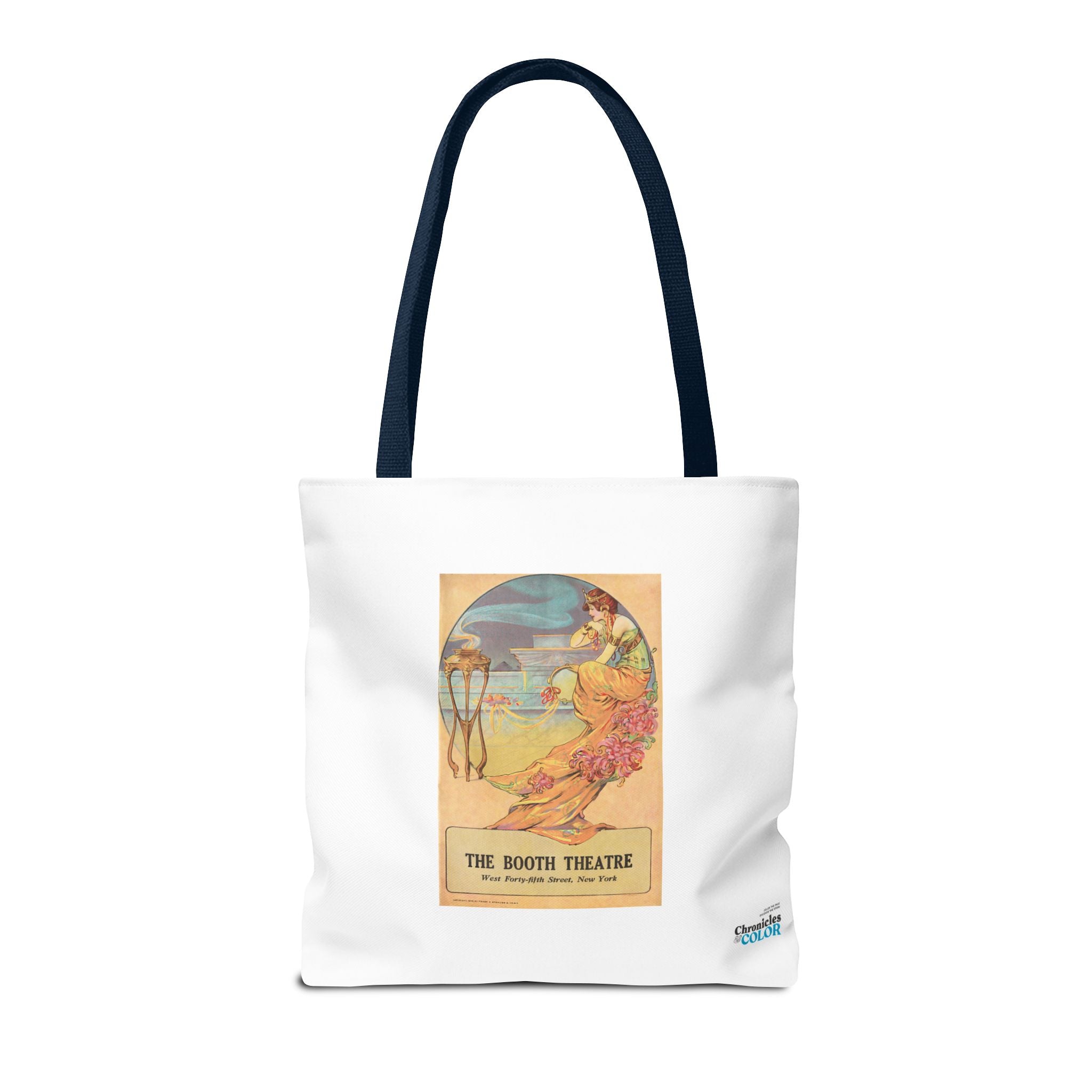 Stylish Tote Bag - Booth Theatre, New York, Vintage Playbill Artwork (1915)