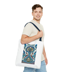 Stylish Tote Bag - Lustered Earthenware Tile Panel