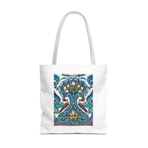 Stylish Tote Bag - Lustered Earthenware Tile Panel