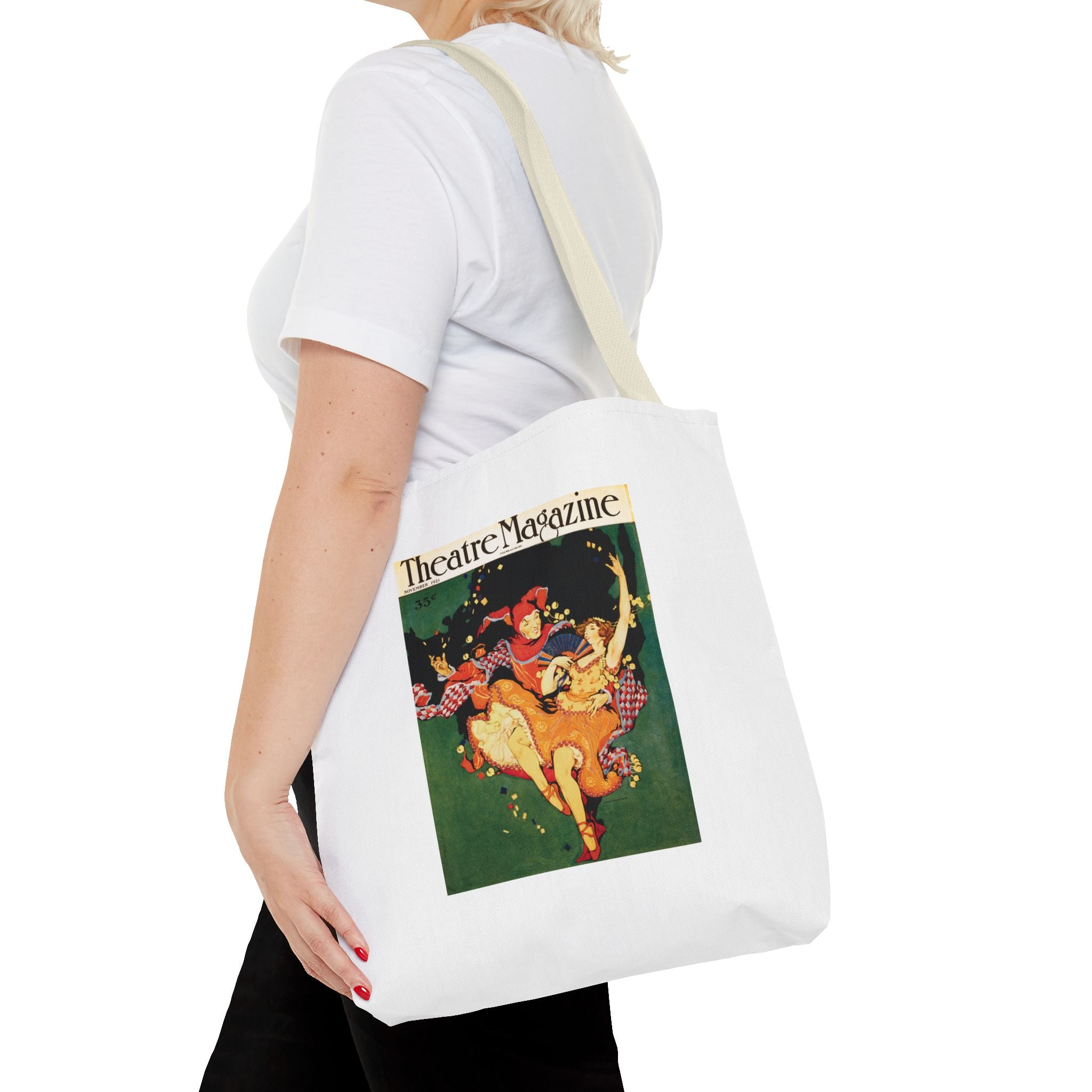 Stylish Tote Bag - Theatre Magazine Cover, Nov. 1921, Artwork by Clara Elsene Peck