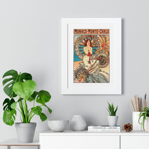 Framed Vertical Poster - Travel to Monaco and Monte-Carlo