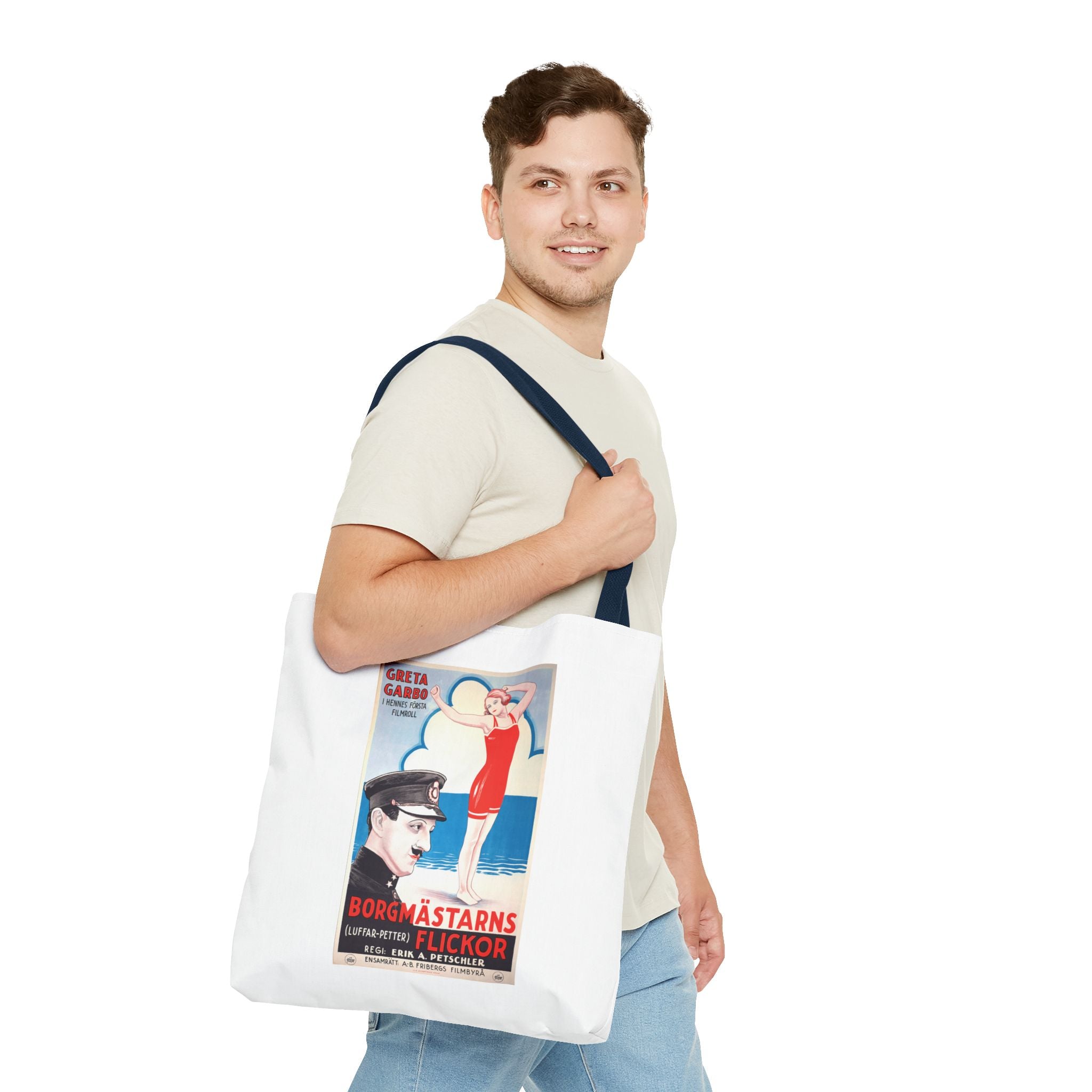 Stylish Tote Bag - Luffar-Petter (Peter the Tramp) Swedish Vintage Artwork