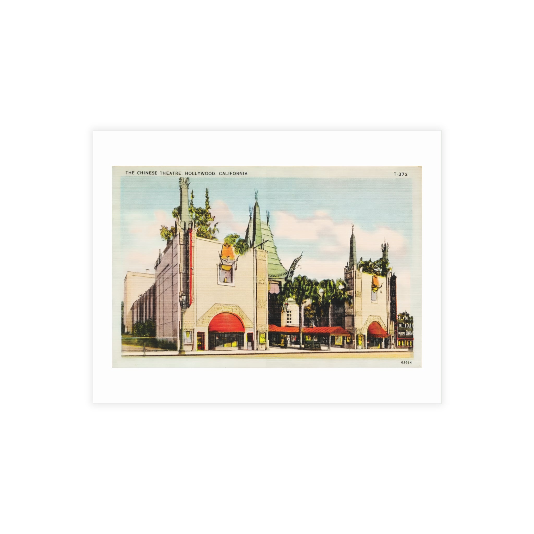 Postcard Bundles (envelopes included) - Grauman’s Chinese Theatre, Hollywood Vintage Postcard Art