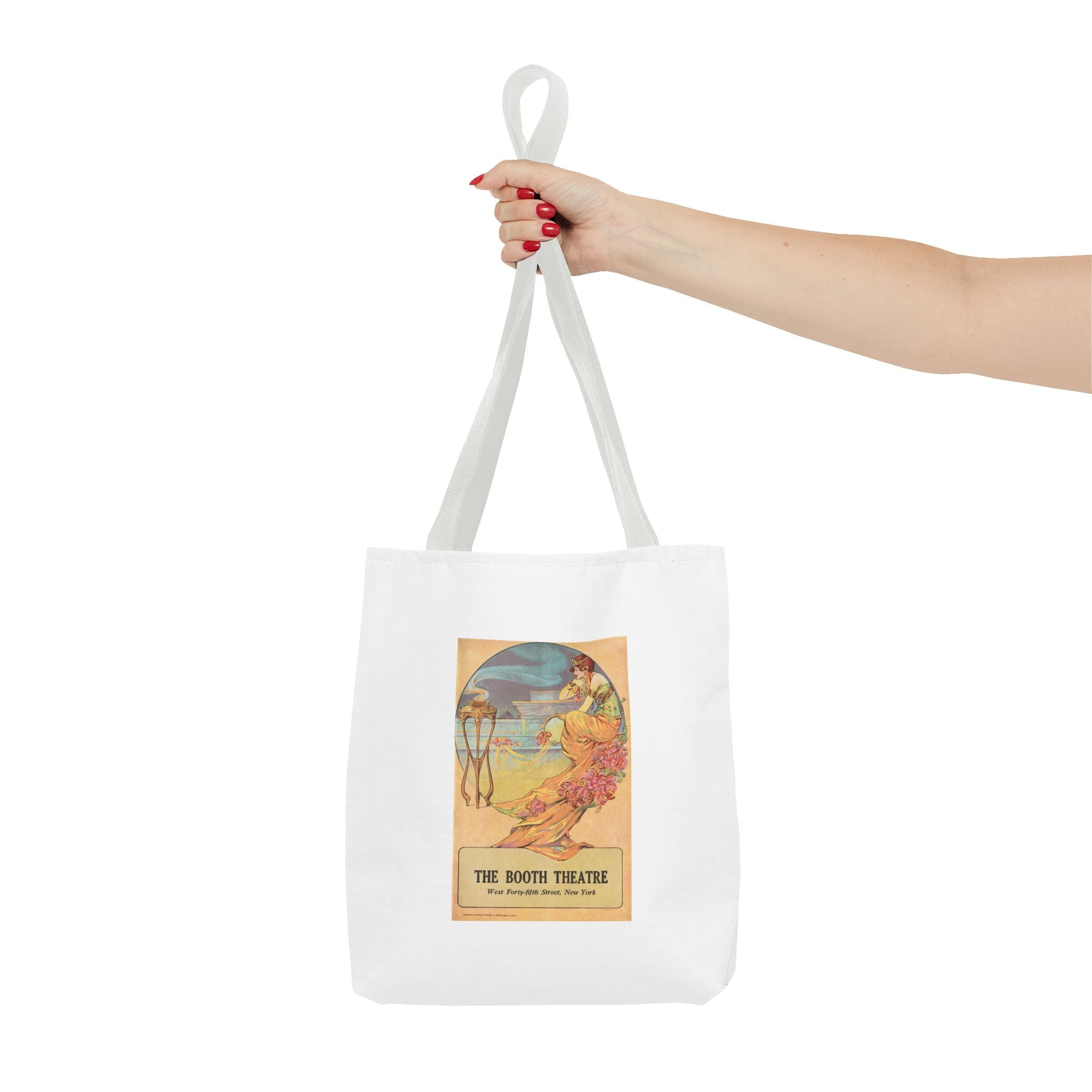 Stylish Tote Bag - Booth Theatre, New York, Vintage Playbill Artwork (1915)