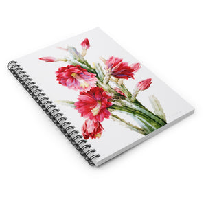 Spiral Notebook (Ruled Line) - A Flowering Cactus: Heliocereus Speciosus