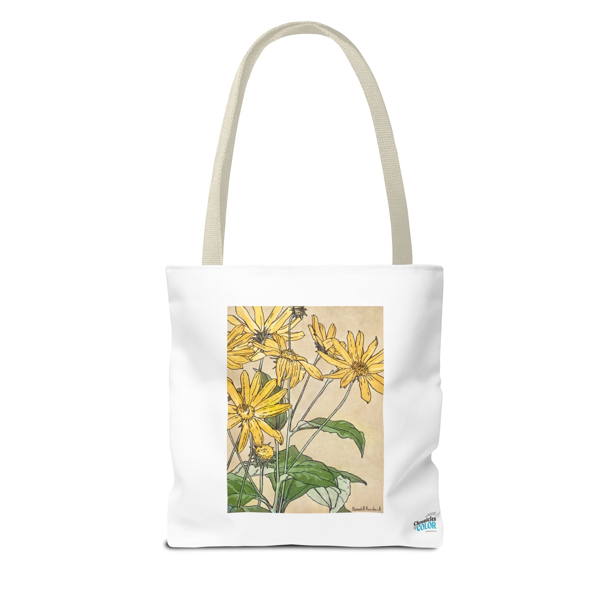 Stylish Tote Bag - Sunflowers Print