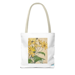 Stylish Tote Bag - Sunflowers Print