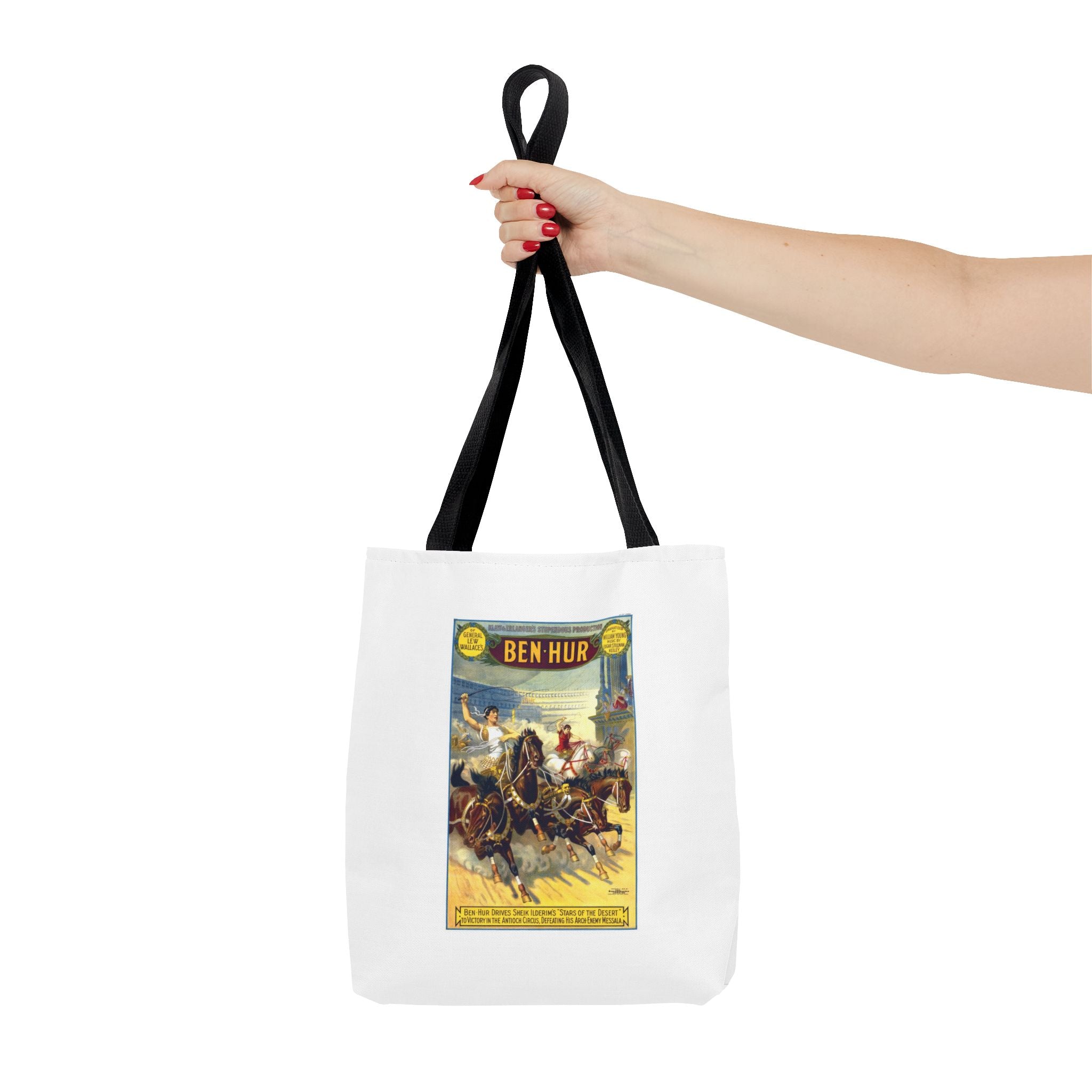 Stylish Tote Bag - Ben-Hur Broadway Premiere Vintage Artwork (1899)