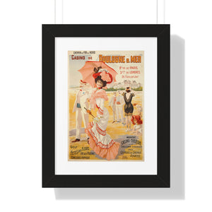 Framed Vertical Poster - Casino de Boulogne s. Mer