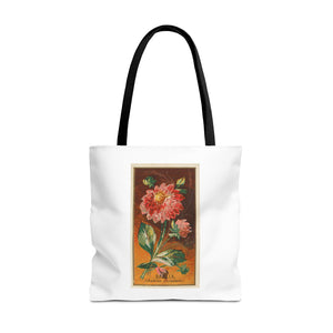Stylish Tote Bag - Dahlia Coccinea Flower Artwork (1890)