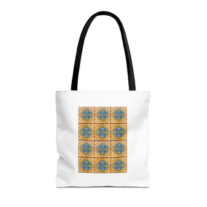Stylish Tote Bag - Malibu Potteries Tile, Adamson House