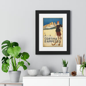 Framed Vertical Poster - Cortina d'Ampezzo