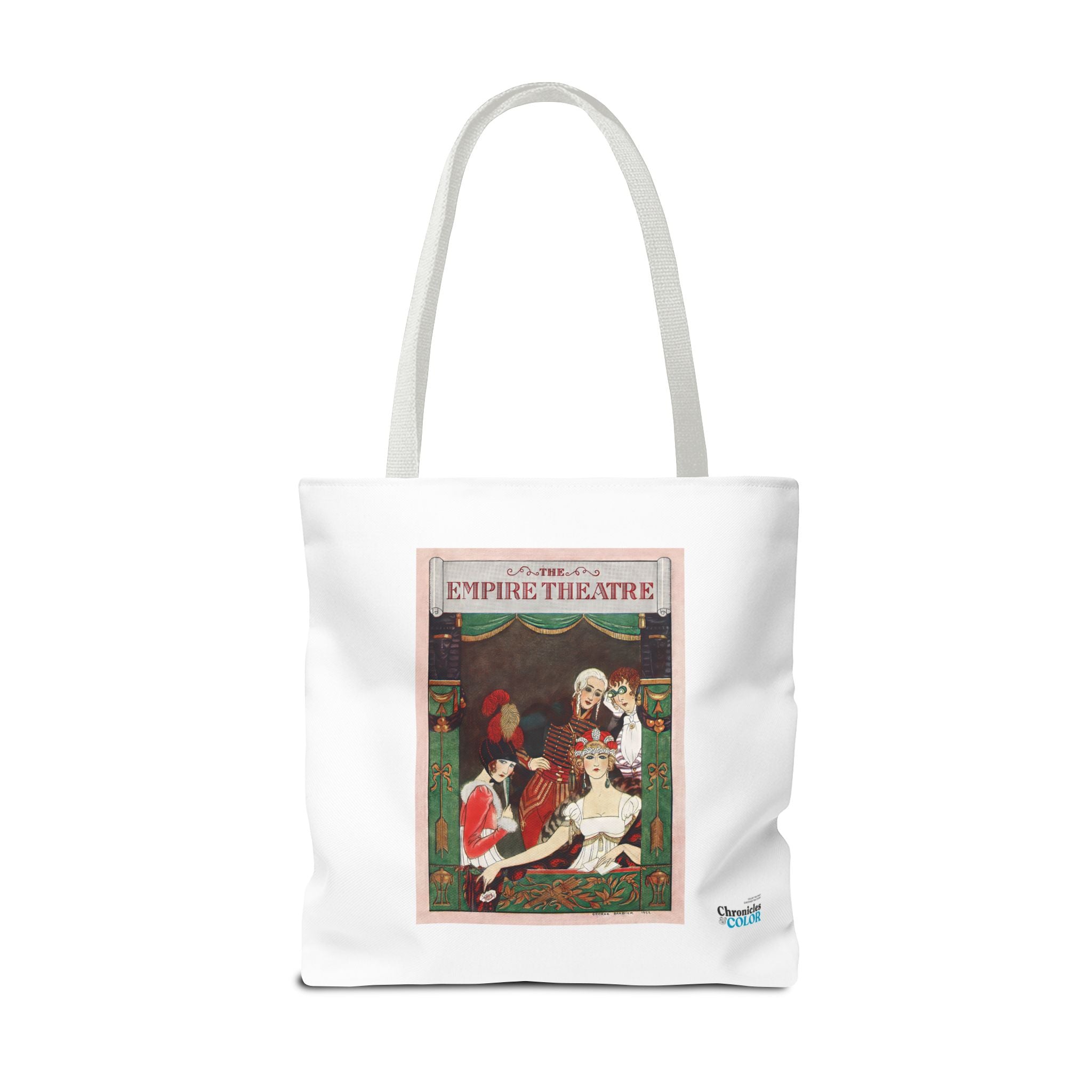Stylish Tote Bag - Playbill Artwork for Empire Theatre, Broadway by George Barbier (1922)