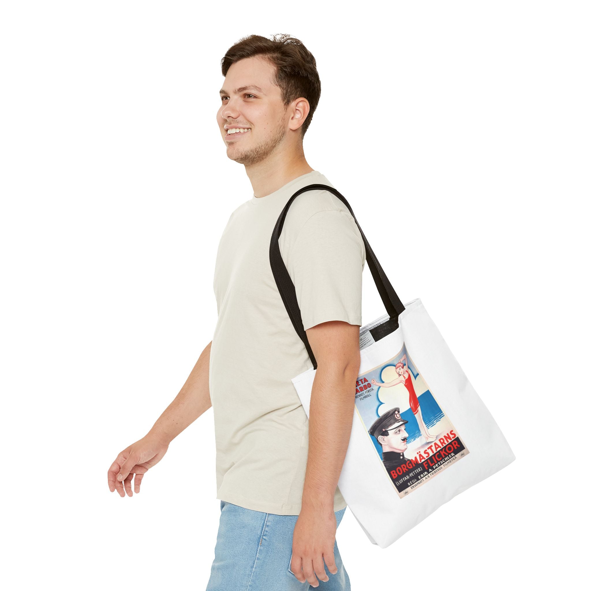 Stylish Tote Bag - Luffar-Petter (Peter the Tramp) Swedish Vintage Artwork
