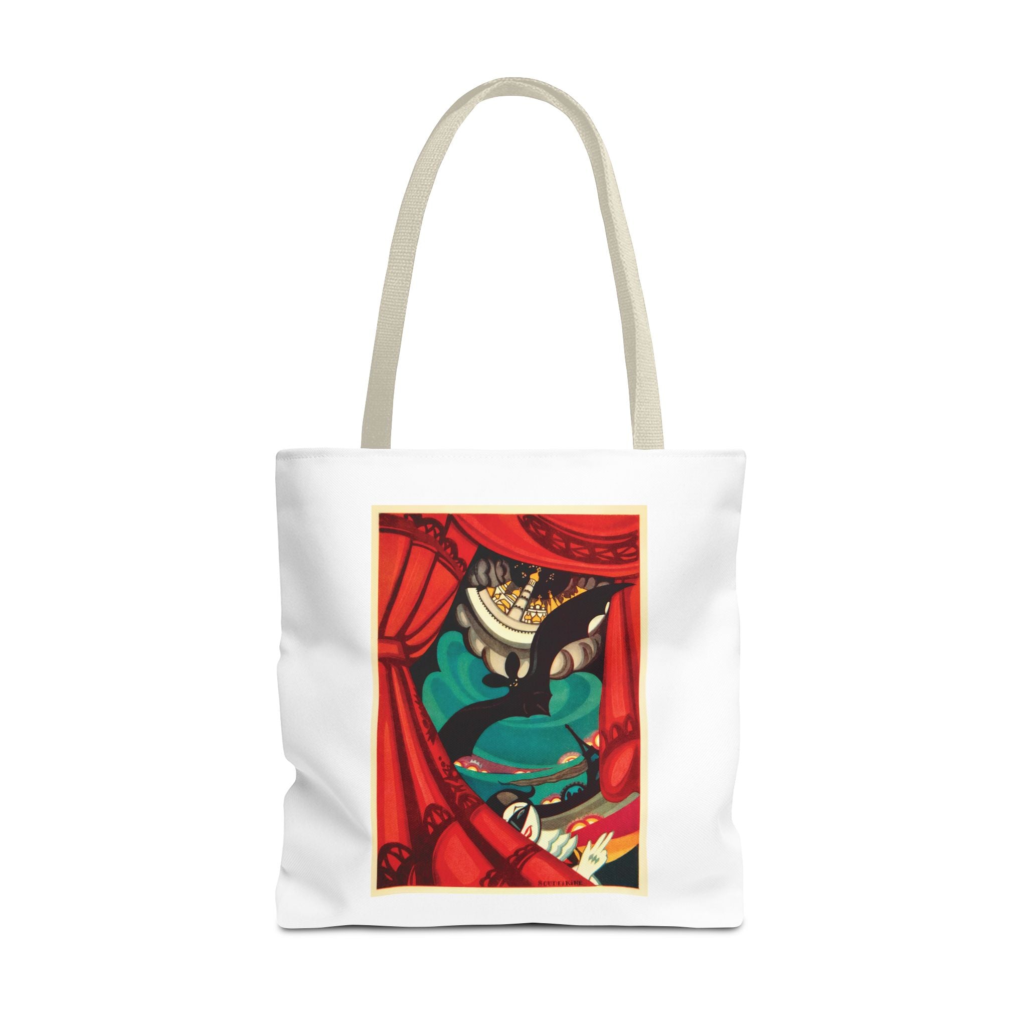 Stylish Tote Bag - Nikita Balieff’s Bat Theatre, Moscow Vintage Artwork (1922)