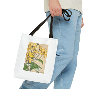 Stylish Tote Bag - Sunflowers Print