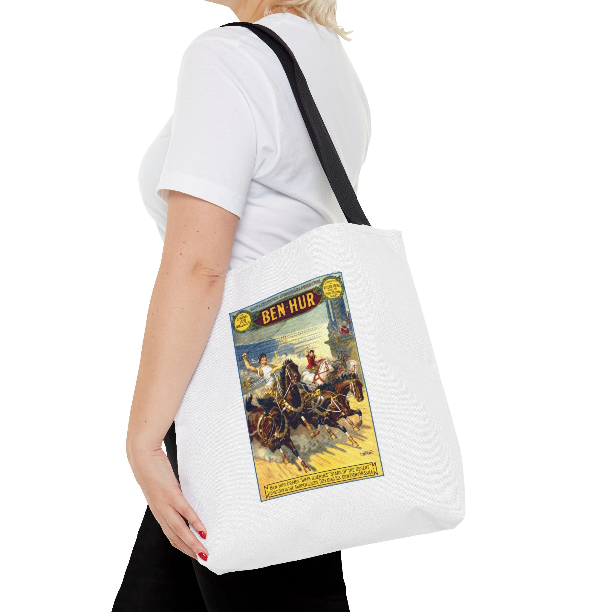 Stylish Tote Bag - Ben-Hur Broadway Premiere Vintage Artwork (1899)