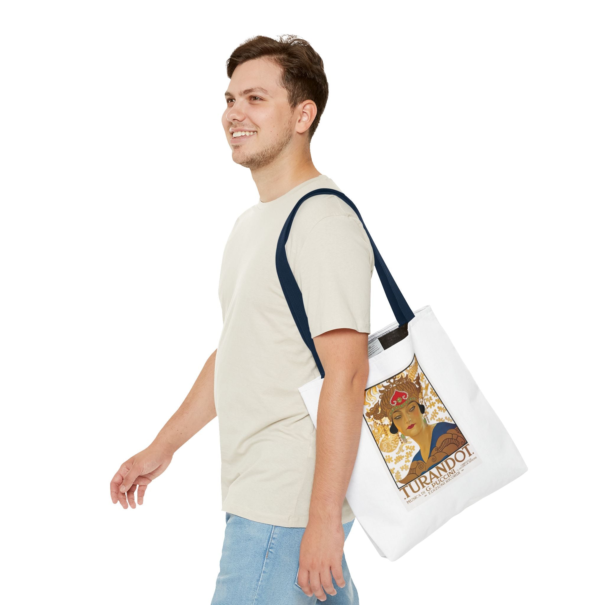 Stylish Tote Bag - Giacomo Puccini’s Opera Turandot Vintage Artwork (1926)