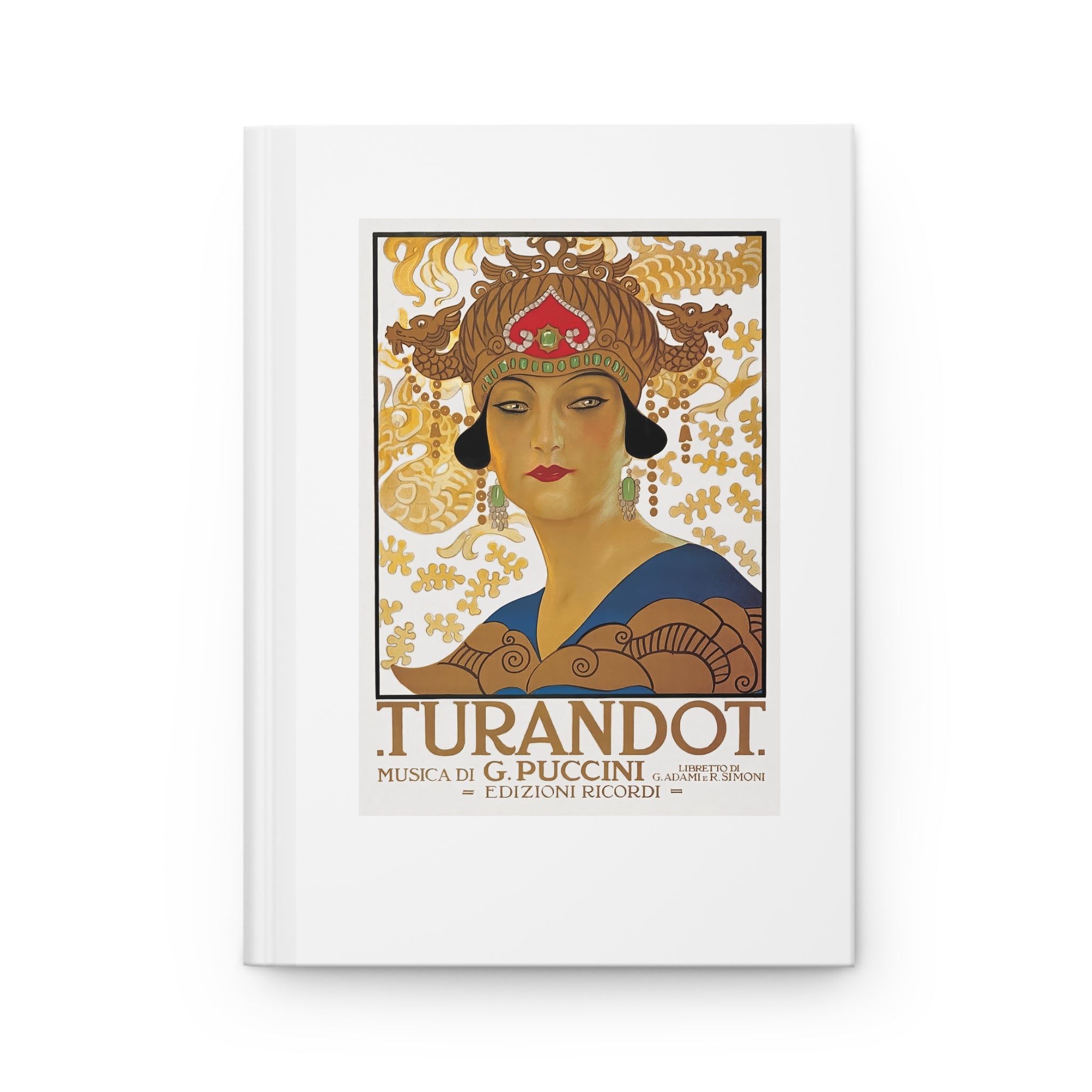 Hardcover Journal Matte - Giacomo Puccini’s Opera Turandot Vintage Artwork (1926)