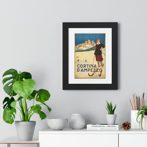 Framed Vertical Poster - Cortina d'Ampezzo