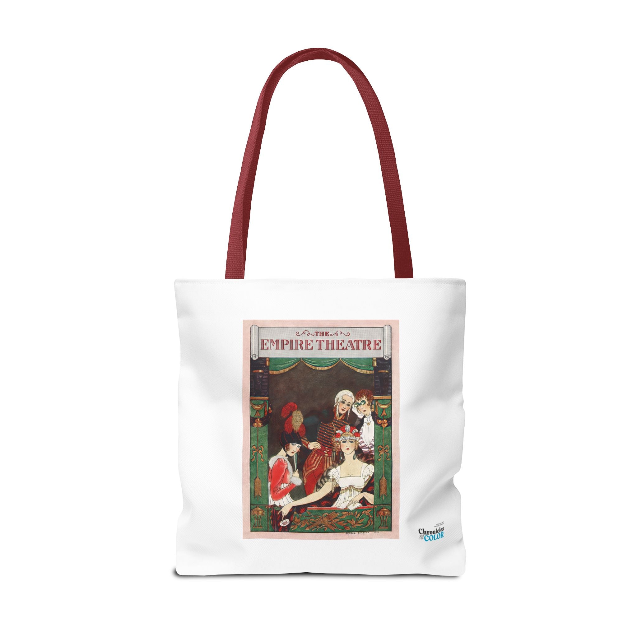 Stylish Tote Bag - Playbill Artwork for Empire Theatre, Broadway by George Barbier (1922)