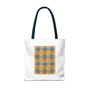Stylish Tote Bag - Malibu Potteries Tile, Adamson House