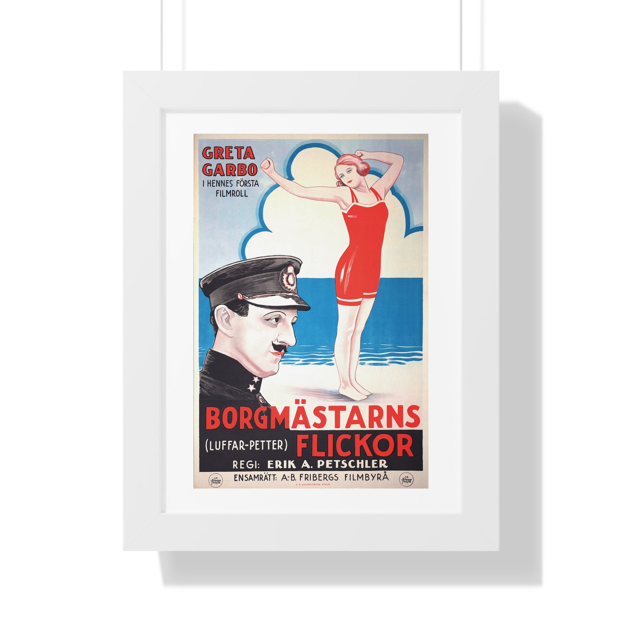 Framed Vertical Poster - Luffar-Petter (Peter the Tramp) Swedish Vintage Artwork