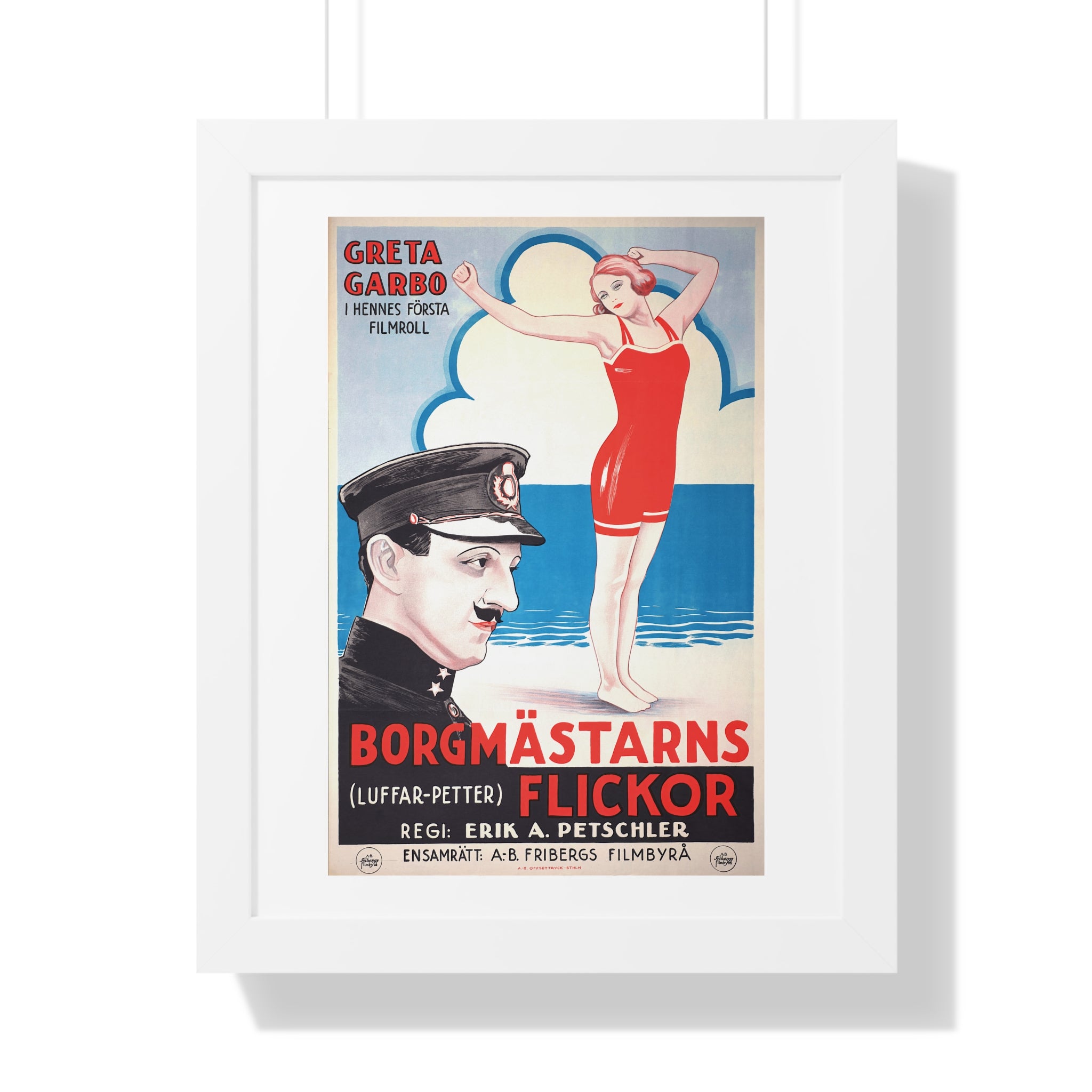 Framed Vertical Poster - Luffar-Petter (Peter the Tramp) Swedish Vintage Artwork