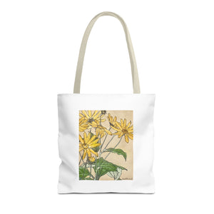 Stylish Tote Bag - Sunflowers Print