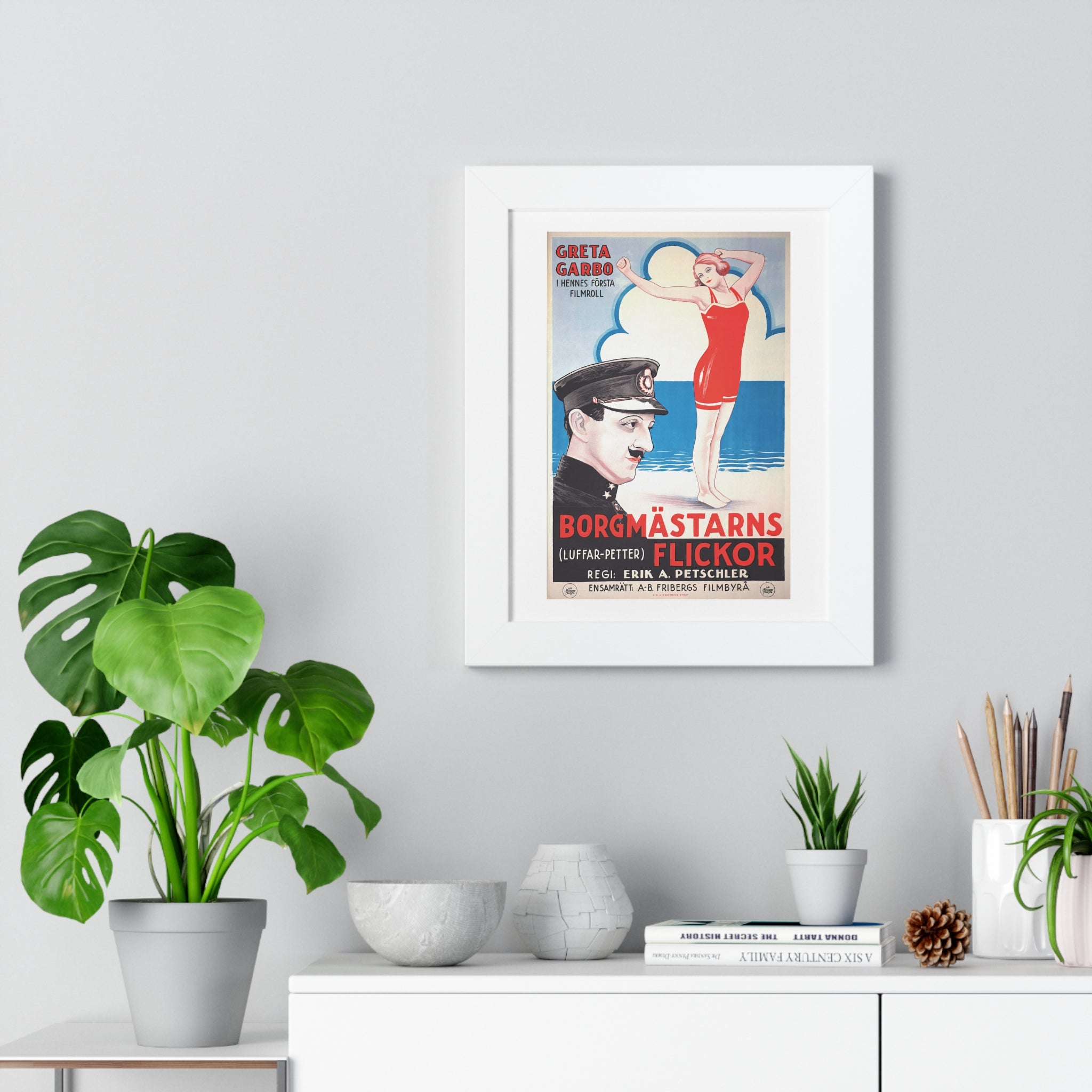 Framed Vertical Poster - Luffar-Petter (Peter the Tramp) Swedish Vintage Artwork