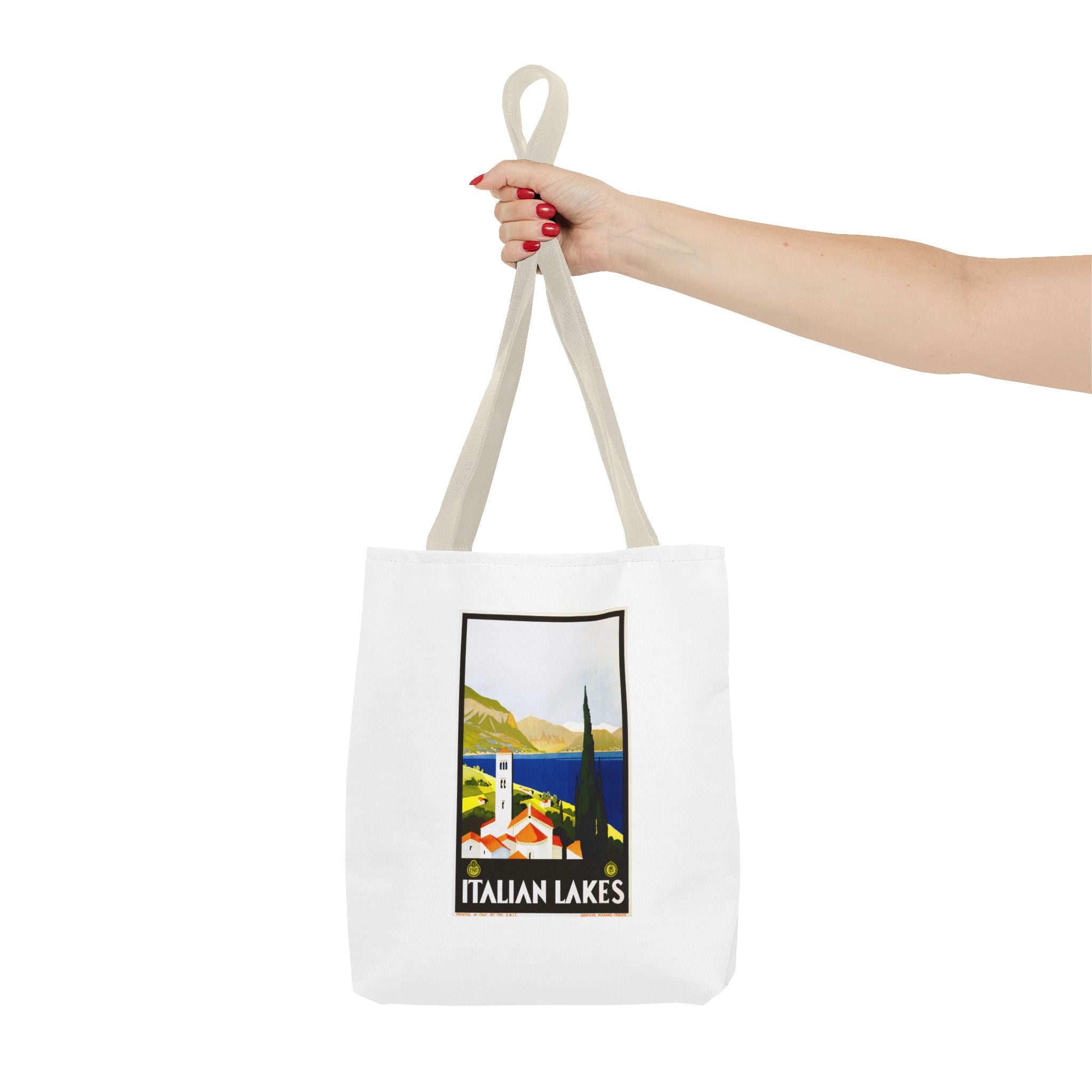 Stylish Tote Bag - Italian Lakes Print