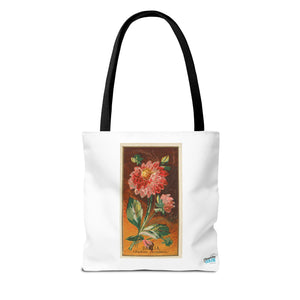 Stylish Tote Bag - Dahlia Coccinea Flower Artwork (1890)