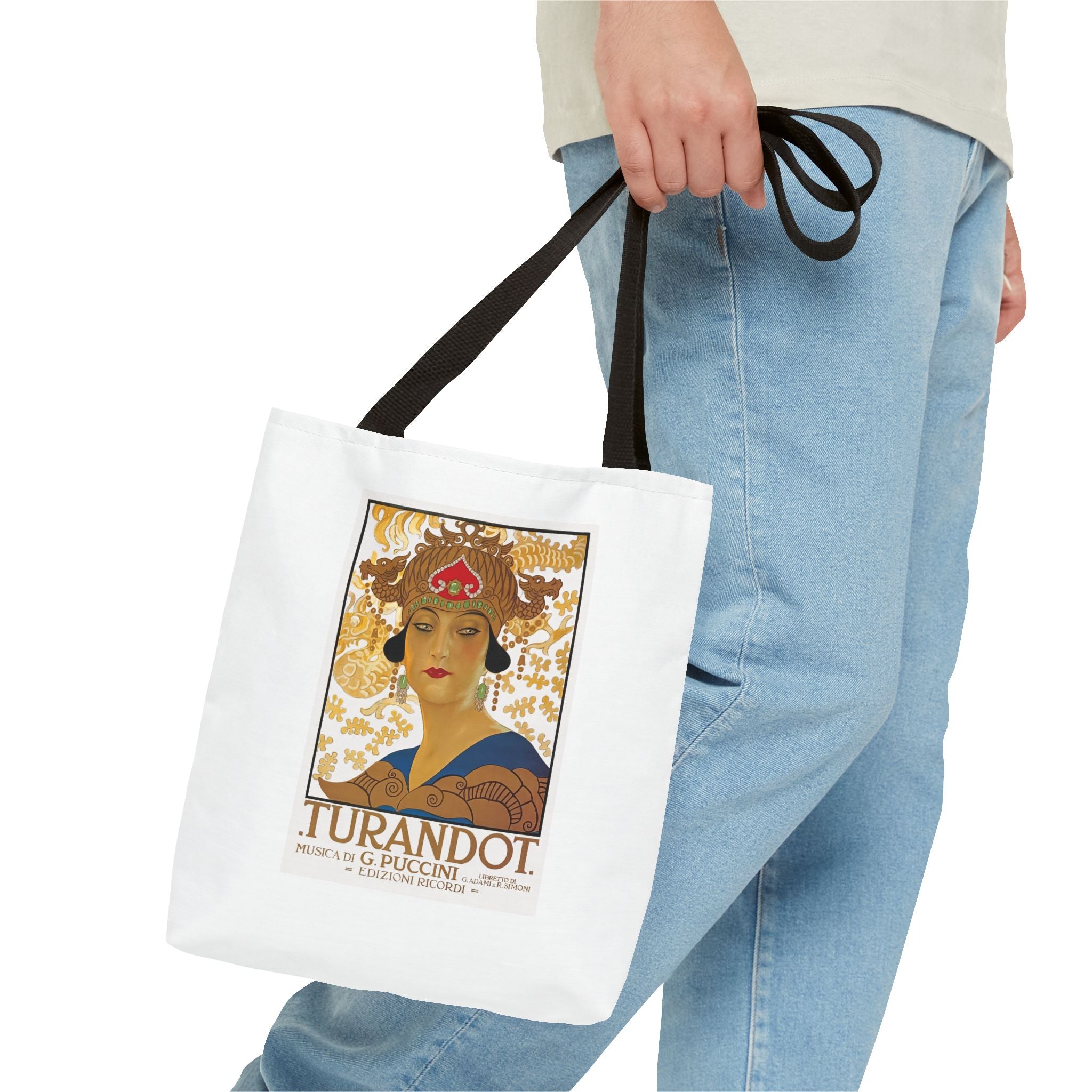 Stylish Tote Bag - Giacomo Puccini’s Opera Turandot Vintage Artwork (1926)
