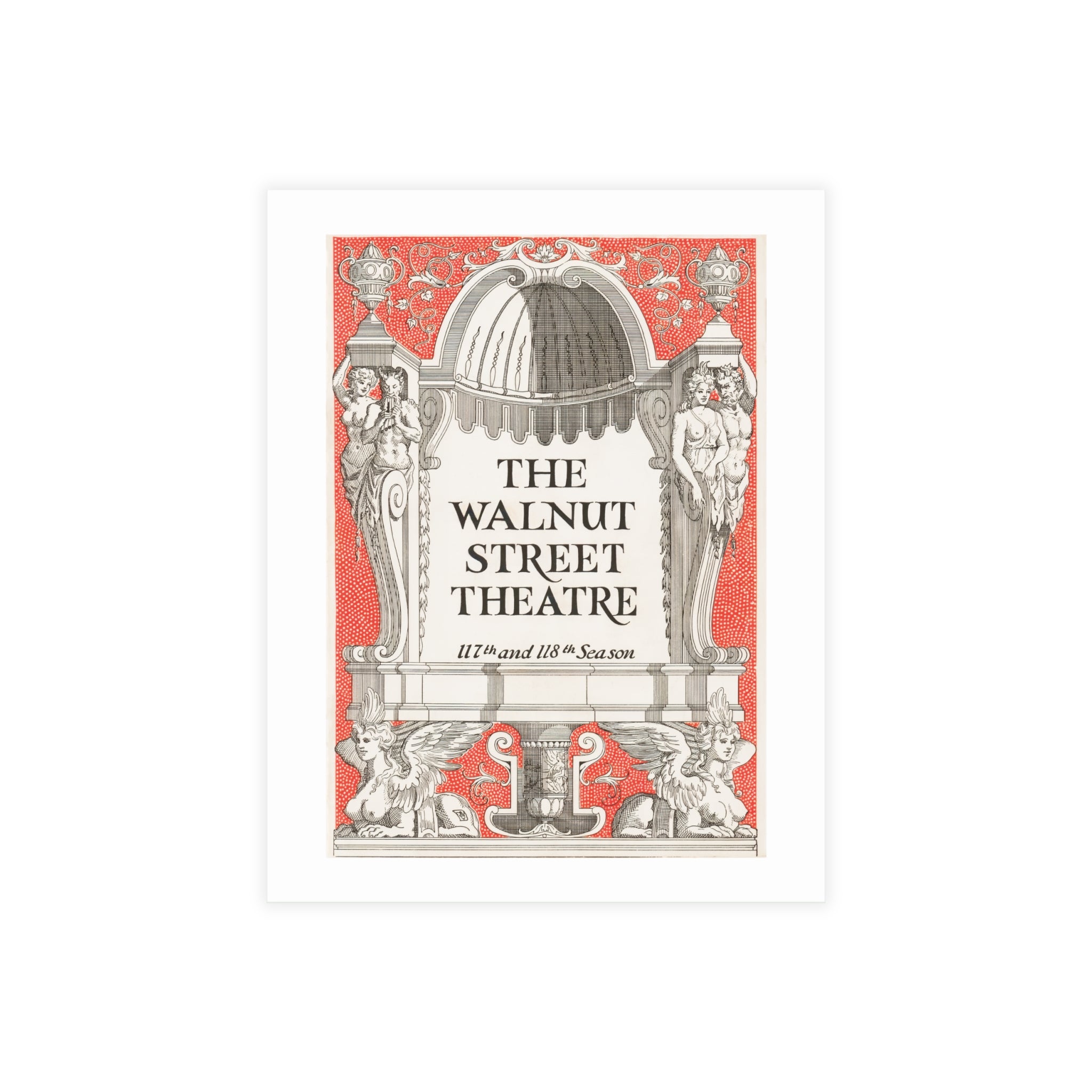 Postcard Bundles (envelopes included) - Walnut Street Theatre Program, Vintage Artwork (1926)