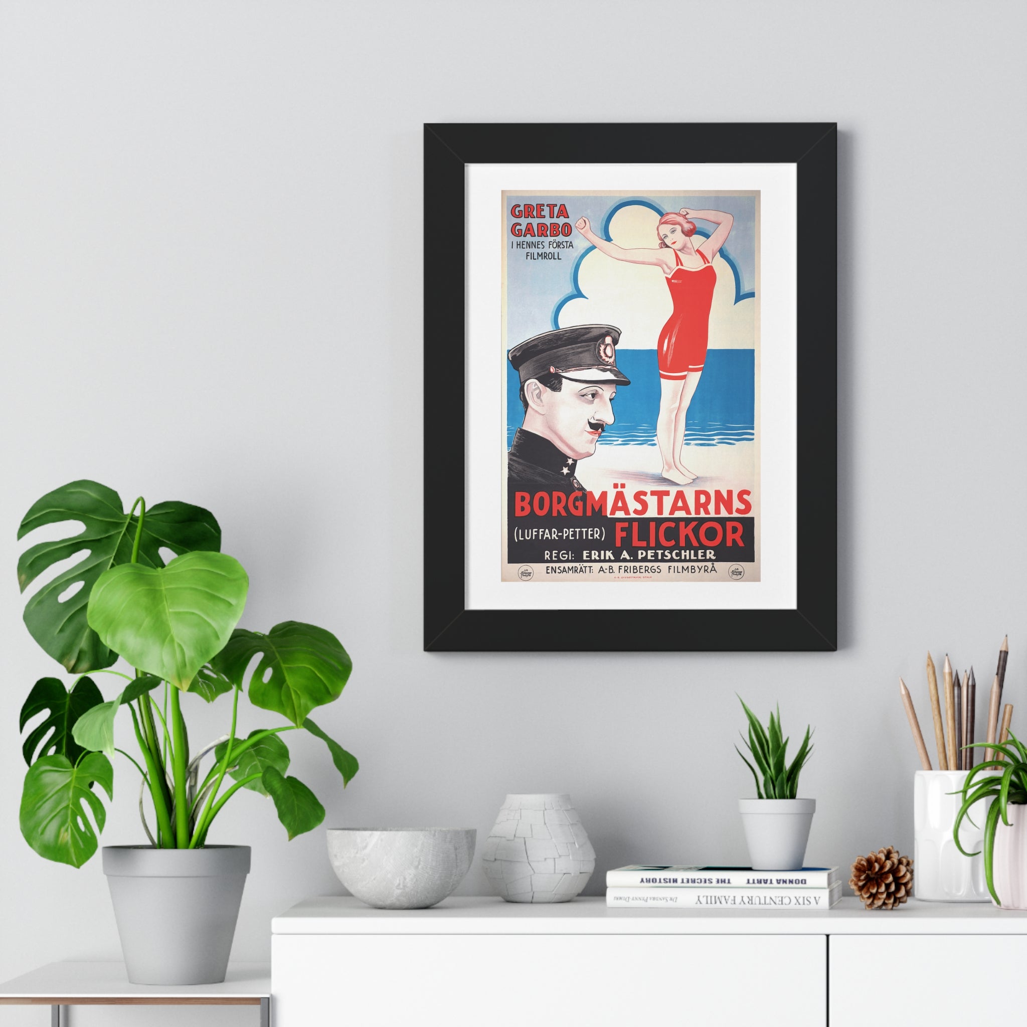 Framed Vertical Poster - Luffar-Petter (Peter the Tramp) Swedish Vintage Artwork