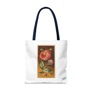 Stylish Tote Bag - Dahlia Coccinea Flower Artwork (1890)