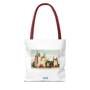 Stylish Tote Bag - Grauman’s Chinese Theatre, Hollywood Vintage Postcard Art