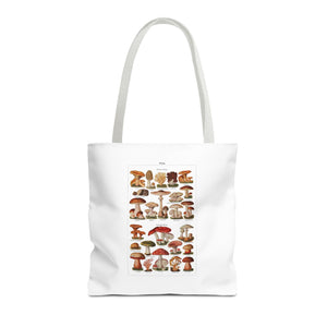Stylish Tote Bag - Diverse Mushroom (Fungi) Species Print