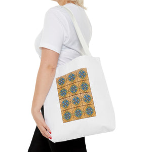 Stylish Tote Bag - Malibu Potteries Tile, Adamson House