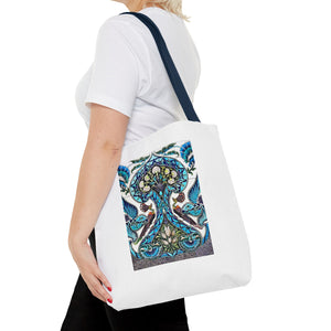 Stylish Tote Bag - Lustered Earthenware Tile Panel