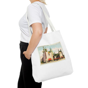 Stylish Tote Bag - Grauman’s Chinese Theatre, Hollywood Vintage Postcard Art