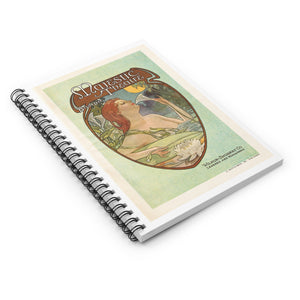 Spiral Notebook (Ruled Line) - Boston’s Majestic Theatre, Art Nouveau Playbill Artwork 1914
