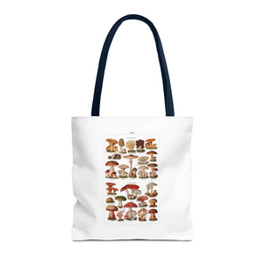 Stylish Tote Bag - Diverse Mushroom (Fungi) Species Print