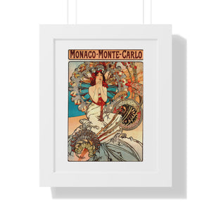 Framed Vertical Poster - Travel to Monaco and Monte-Carlo