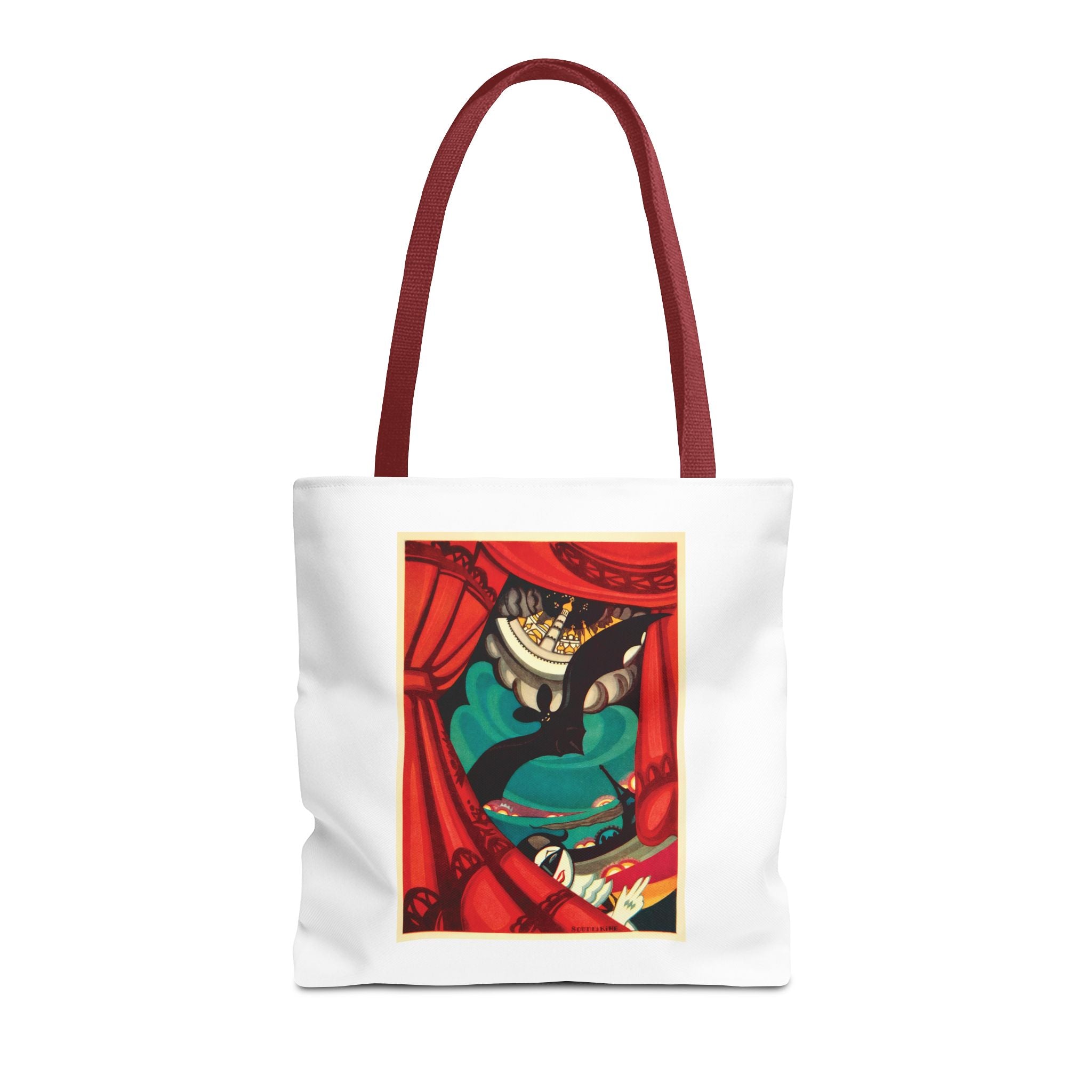 Stylish Tote Bag - Nikita Balieff’s Bat Theatre, Moscow Vintage Artwork (1922)