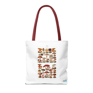 Stylish Tote Bag - Diverse Mushroom (Fungi) Species Print