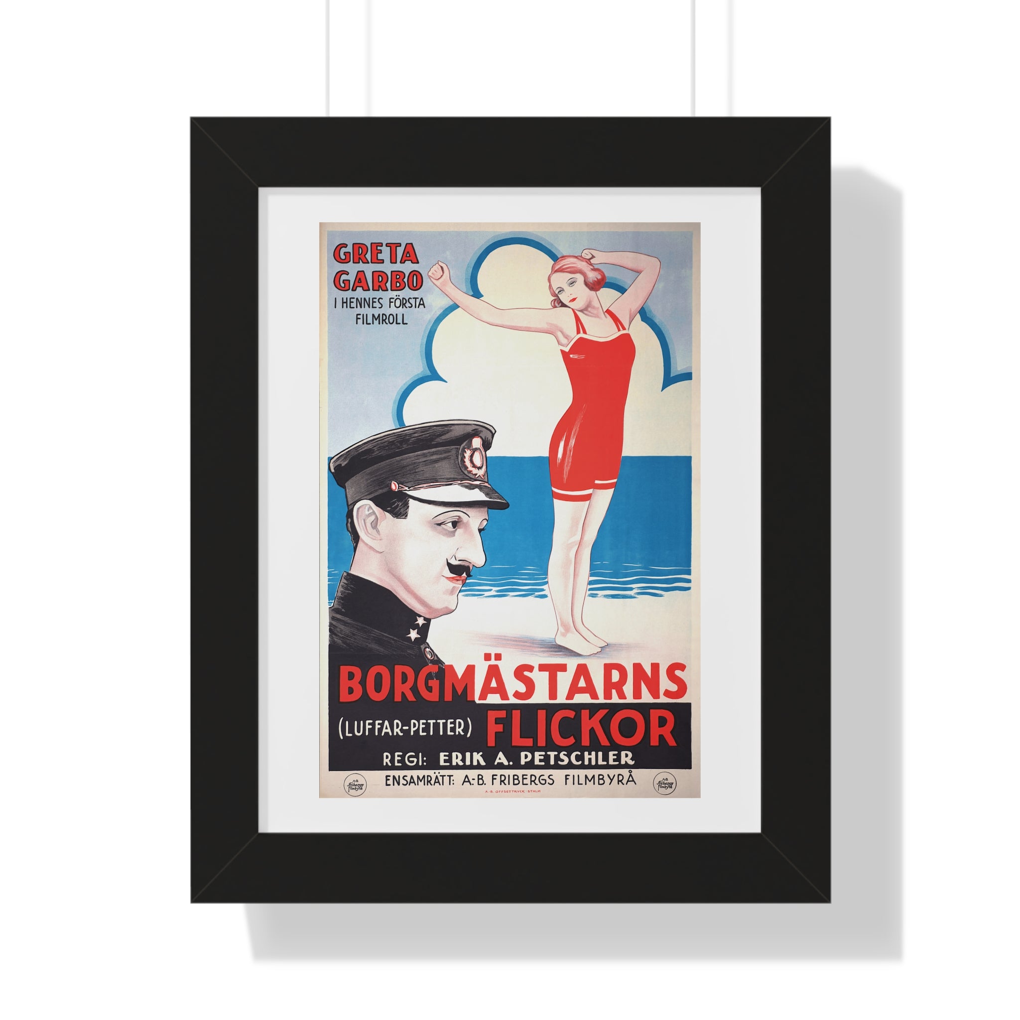 Framed Vertical Poster - Luffar-Petter (Peter the Tramp) Swedish Vintage Artwork