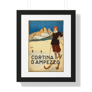 Framed Vertical Poster - Cortina d'Ampezzo