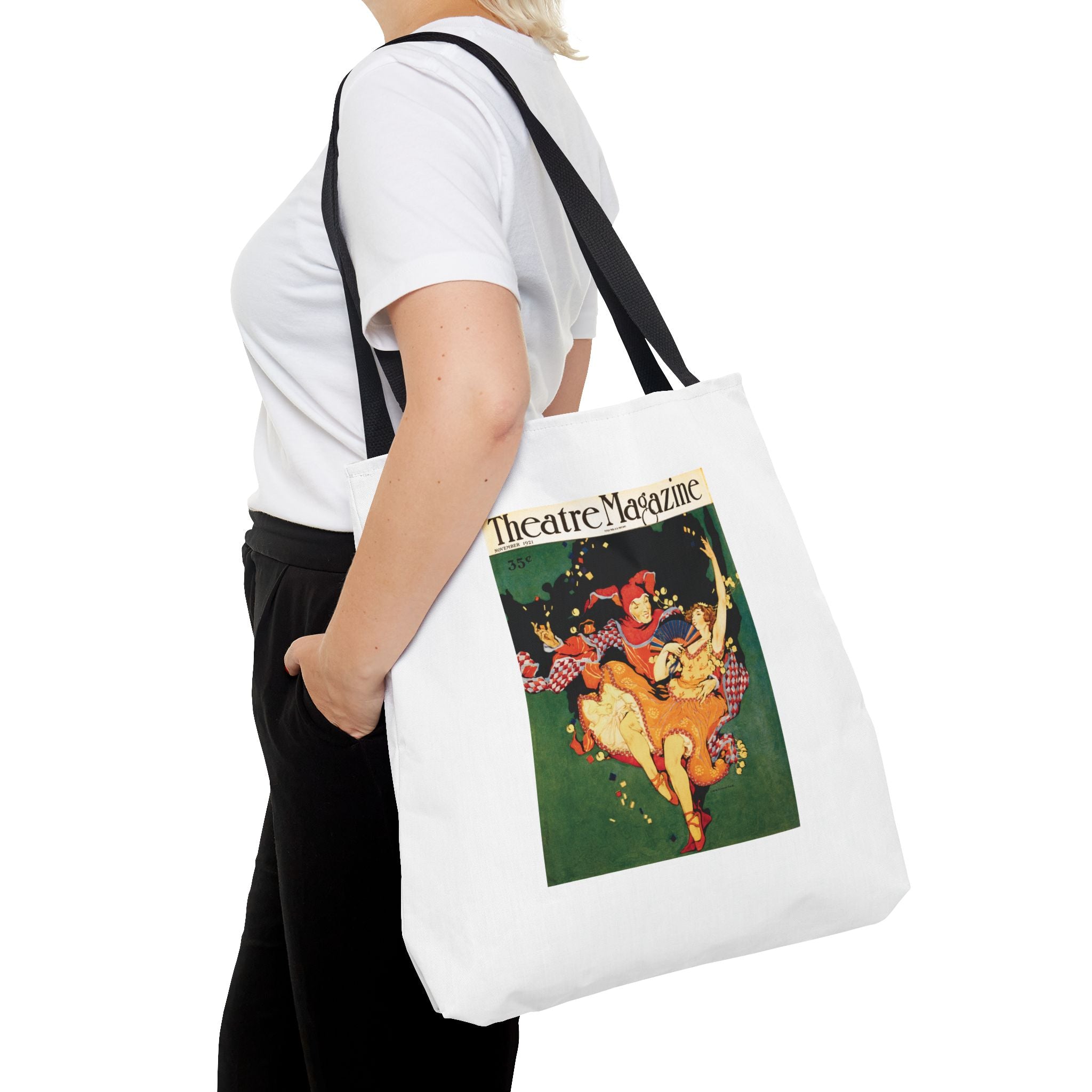 Stylish Tote Bag - Theatre Magazine Cover, Nov. 1921, Artwork by Clara Elsene Peck